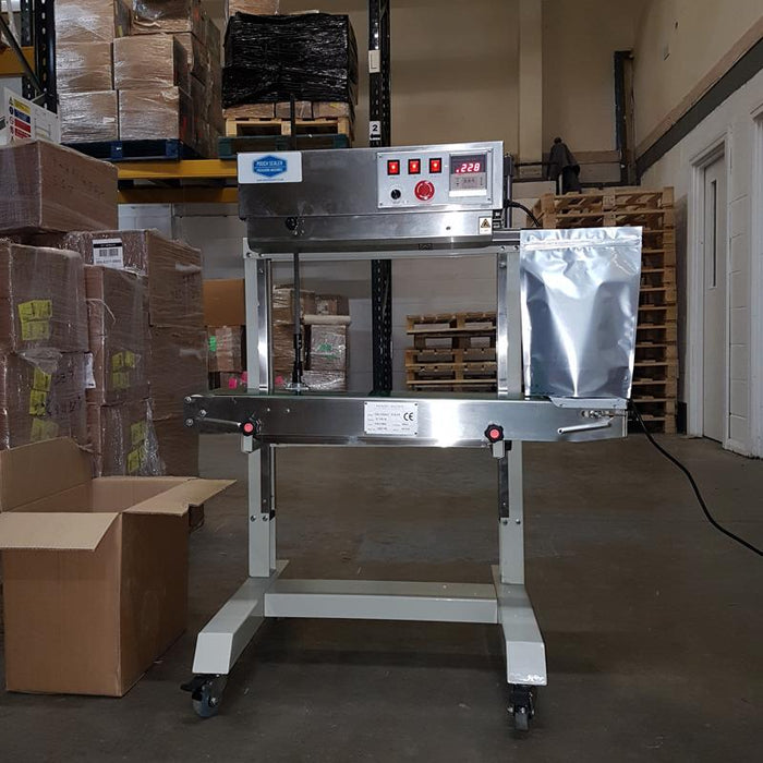 PS-BS1500VSP Vertical Band Sealer on a stand